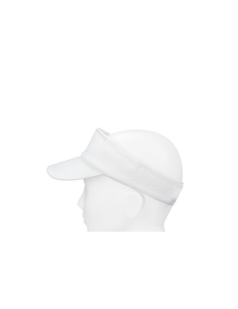 Visière | Angelos Matières : coton Couleurs : blanc personnalisation sur mesure