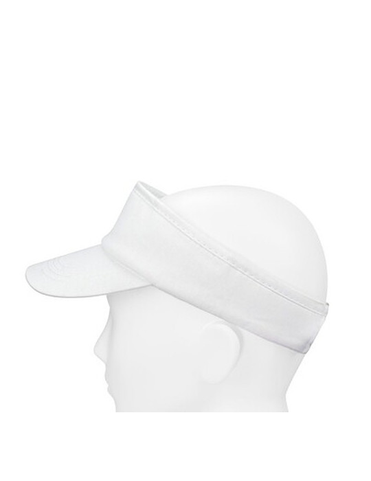 Visière | Angelos Matières : coton Couleurs : blanc personnalisation sur mesure