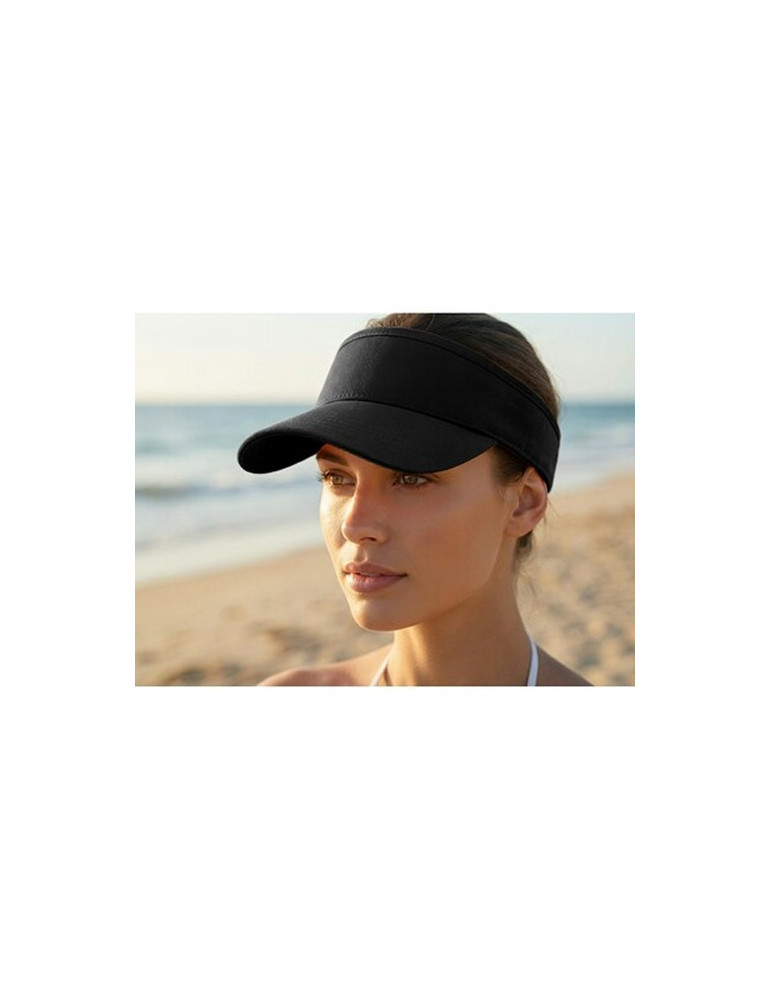 Visière | Angelos Matières : coton Couleurs : noir accessoire événementiel unique