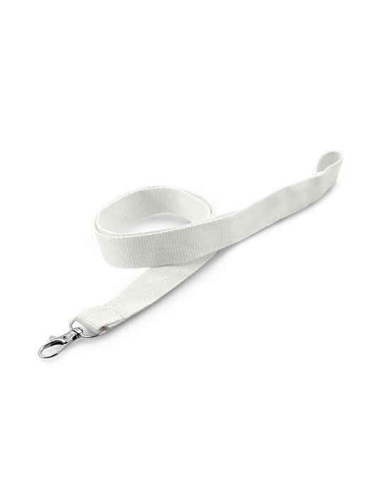 Lanière avec mousqueton | Hulda Matières : polyester Couleurs : blanc