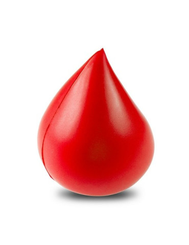 Anti-stress en forme de « goutte » | Kian Matières : PU Couleurs : rouge