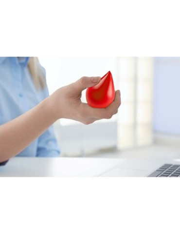 Anti-stress en forme de « goutte » | Kian Matières : PU Couleurs : rouge 2