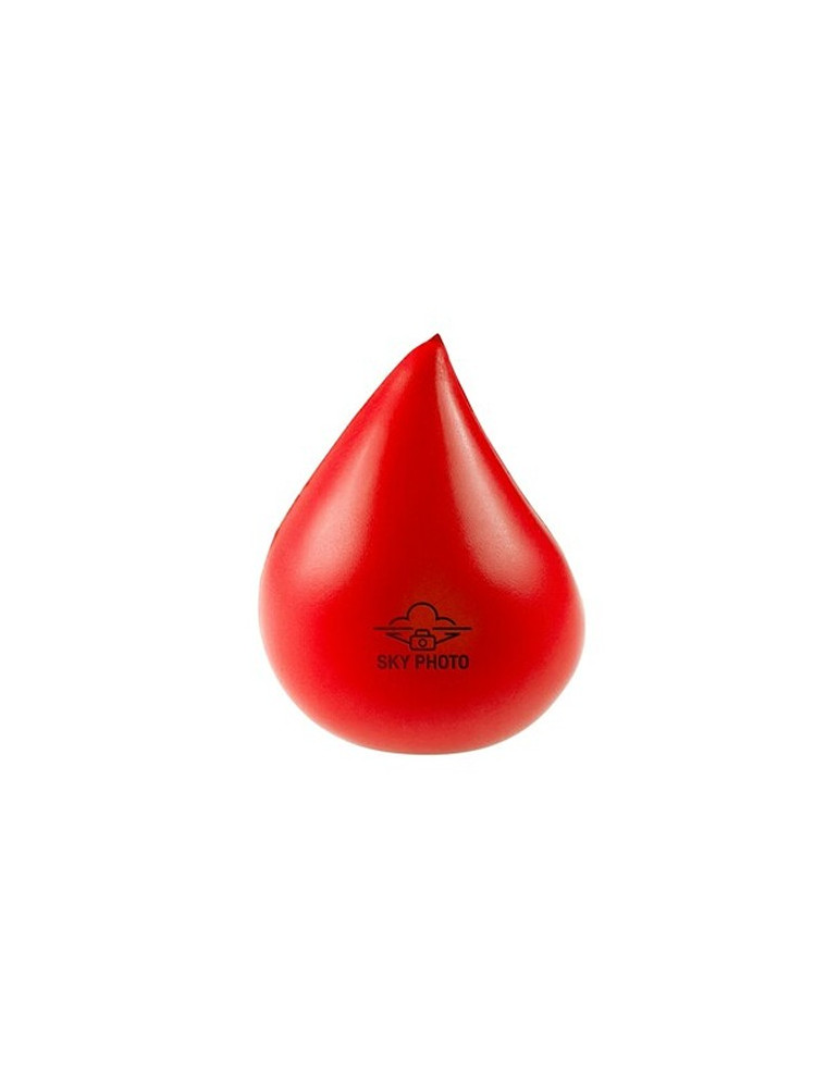 Anti-stress en forme de « goutte » | Kian Matières : PU Couleurs : rouge cadeau collaborateur premium