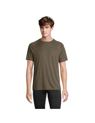 VORTEX TEE-SHIRT RAGLAN Taille textile : XXL Couleurs : vert armée personnalisable avec votre logo