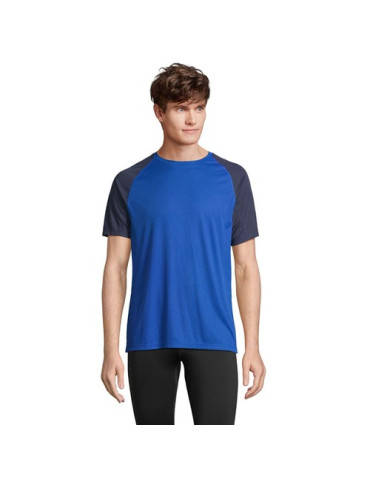 VORTEX TEE-SHIRT RAGLAN Taille textile : XL Couleurs : bleu royal marquage couleur éclatante