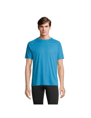 VORTEX TEE-SHIRT RAGLAN Taille textile : XL Couleurs : bleu aqua goodies personnalisé en stock