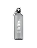 MOSS RE750 Gourde RPET 750ml Couleurs : gris transparent marquage laser ultra précis