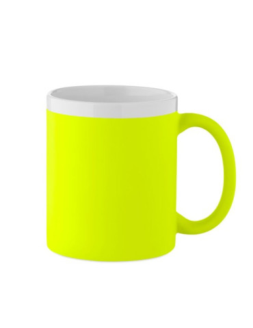 MUGIVA Mug en céramique 300ml Couleurs : jaune fluo