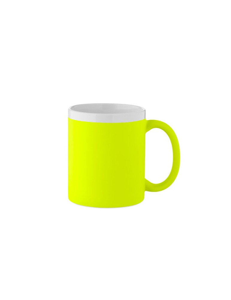 MUGIVA Mug en céramique 300ml Couleurs : jaune fluo