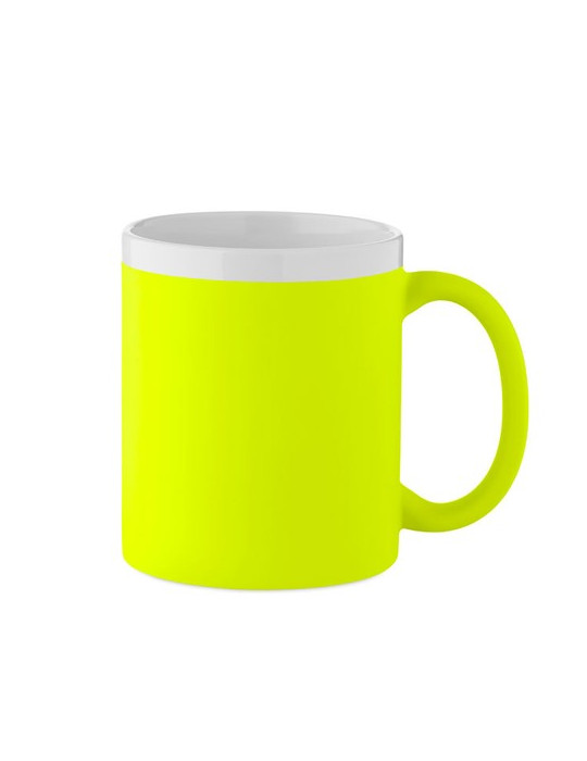 MUGIVA Mug en céramique 300ml Couleurs : jaune fluo