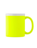 MUGIVA Mug en céramique 300ml Couleurs : jaune fluo accessoire événementiel unique