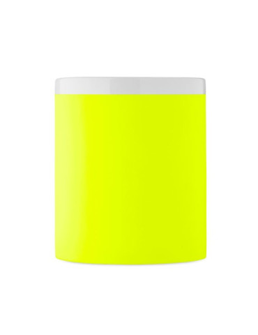 MUGIVA Mug en céramique 300ml Couleurs : jaune fluo impression logo haute qualité