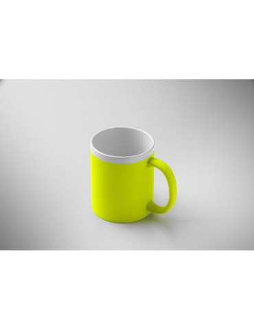 MUGIVA Mug en céramique 300ml Couleurs : jaune fluo goodies publicitaire événementiel