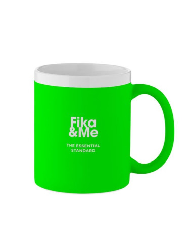 MUGIVA Mug en céramique 300ml Couleurs : vert fluo objet promo petit budget