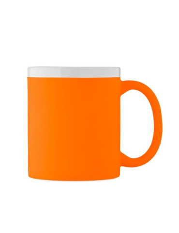MUGIVA Mug en céramique 300ml Couleurs : orange fluo cadeau collaborateur premium