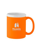 MUGIVA Mug en céramique 300ml Couleurs : orange fluo personnalisation sur mesure
