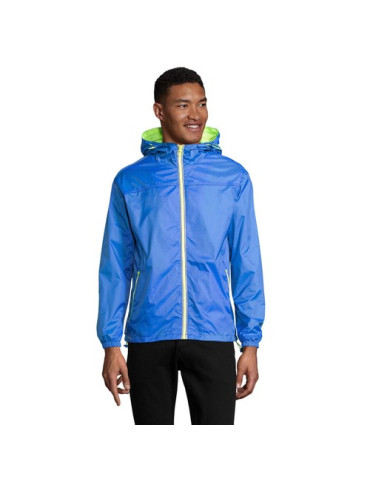 SKATE COUPE-VENT UNISEXE Taille textile : L Couleurs : bleu royal personnalisable avec votre logo