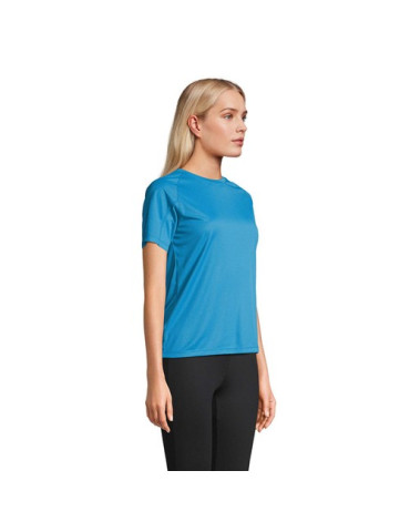 VORTEX WOMEN RAGLAN Taille textile : XL Couleurs : bleu aqua marquage couleur éclatante
