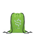 SHOOP KIDS Sac cordon pour enfants RPET Couleurs : vert citron marquage couleur éclatante