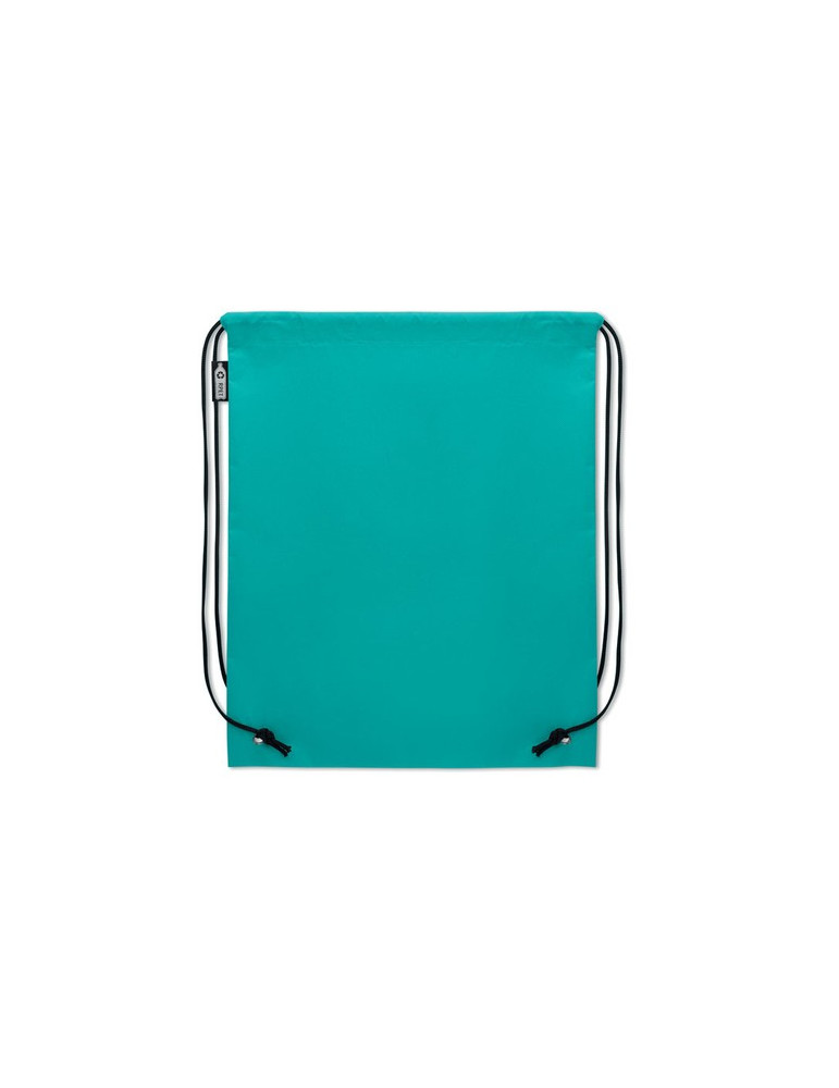 DAFFY RPET Sac à cordon non tissé Couleurs : turquoise objet publicitaire robuste