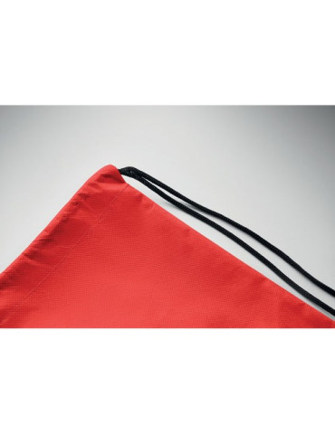 DAFFY RPET Sac à cordon non tissé Couleurs : rouge impression haute définition