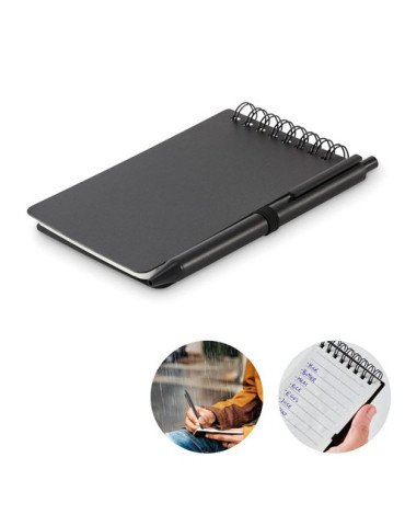 KIT Bloc-notes déperlant Couleurs : noir