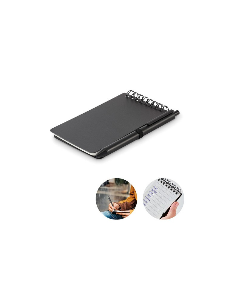 KIT Bloc-notes déperlant Couleurs : noir