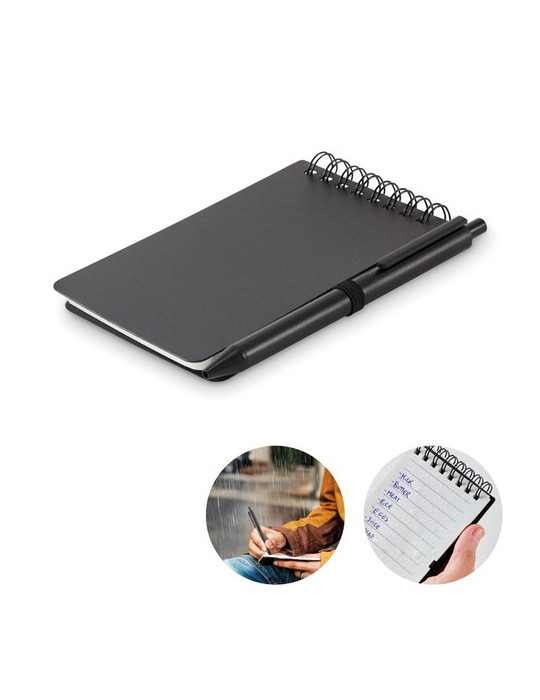 KIT Bloc-notes déperlant Couleurs : noir