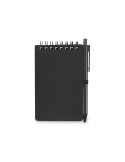 KIT Bloc-notes déperlant Couleurs : noir personnalisable avec votre logo
