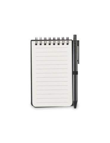 KIT Bloc-notes déperlant Couleurs : noir cadeau entreprise pas cher