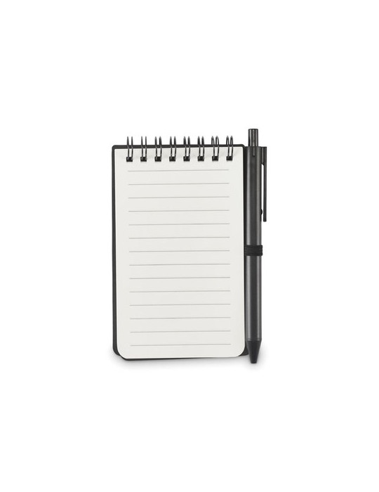 KIT Bloc-notes déperlant Couleurs : noir cadeau entreprise pas cher