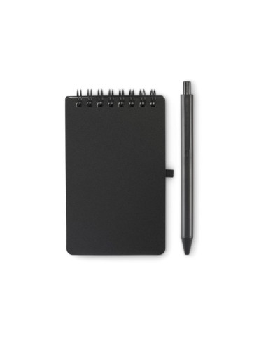 KIT Bloc-notes déperlant Couleurs : noir goodies publicitaire événementiel