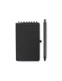 KIT Bloc-notes déperlant Couleurs : noir goodies publicitaire événementiel