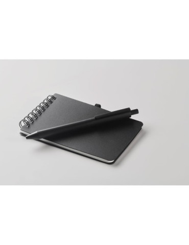 KIT Bloc-notes déperlant Couleurs : noir objet promotionnel éco-responsable