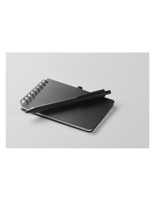 KIT Bloc-notes déperlant Couleurs : noir objet promotionnel éco-responsable