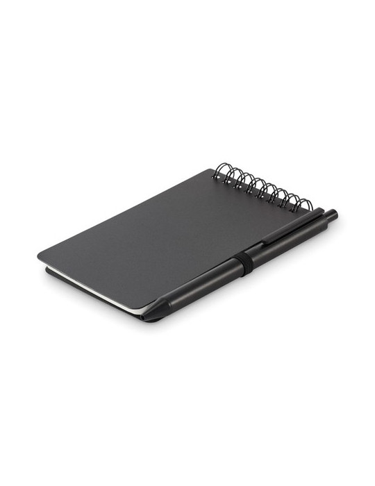 KIT Bloc-notes déperlant Couleurs : noir cadeau collaborateur premium