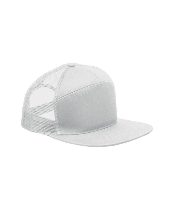 BEAD Casquette visière plate 7 pans Couleurs : blanc