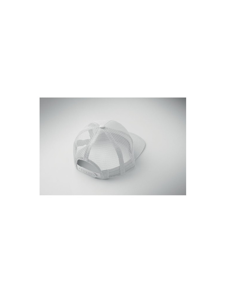 BEAD Casquette visière plate 7 pans Couleurs : blanc impression haute définition