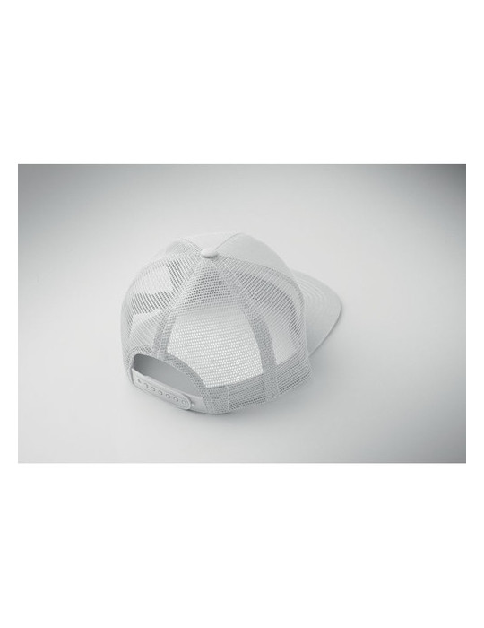 BEAD Casquette visière plate 7 pans Couleurs : blanc impression haute définition