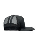 BEAD Casquette visière plate 7 pans Couleurs : noir objet promo petit budget