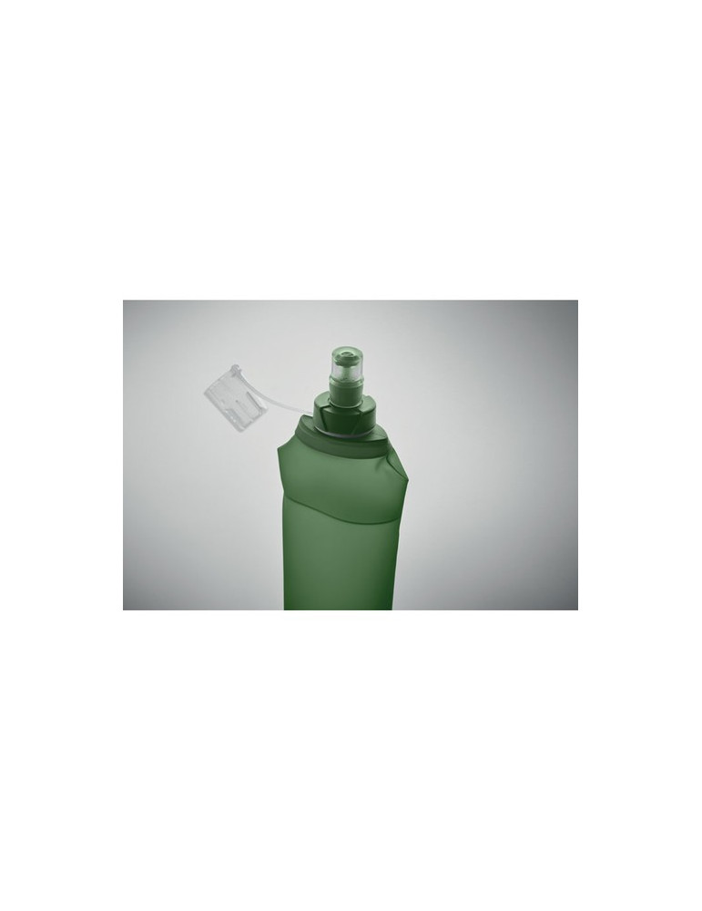 BITER Bouteille d'eau pliable 500ml Couleurs : vert personnalisable avec votre logo