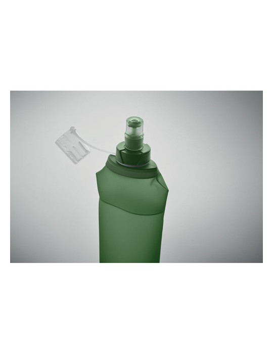 BITER Bouteille d'eau pliable 500ml Couleurs : vert personnalisable avec votre logo