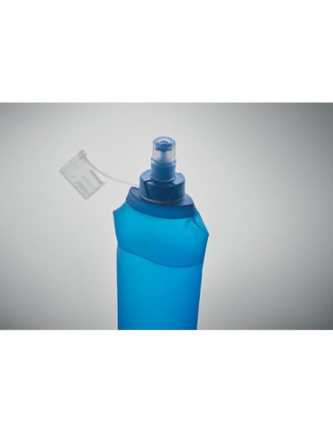 BITER Bouteille d'eau pliable 500ml Couleurs : bleu royal impression haute définition