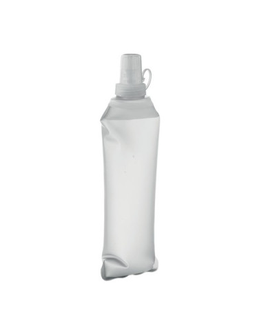BITER Bouteille d'eau pliable 500ml Couleurs : blanc transparent objet promotionnel éco-responsable