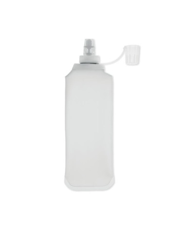 BITER Bouteille d'eau pliable 500ml Couleurs : blanc transparent personnalisation sur mesure
