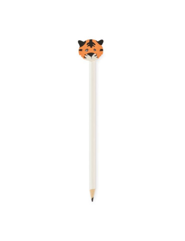 CIRCO Crayon en bois forme d'anima Couleurs : blanc objet publicitaire robuste