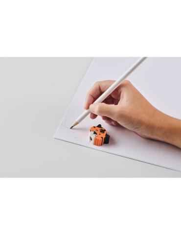 CIRCO Crayon en bois forme d'anima Couleurs : blanc personnalisation sur mesure