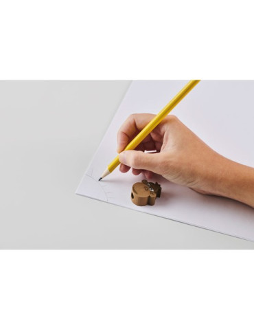 CIRCO Crayon en bois forme d'anima Couleurs : jaune objet promo petit budget