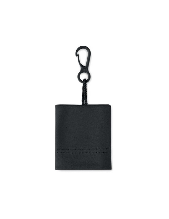 CLEAR Lingette en RPET Couleurs : noir impression haute définition