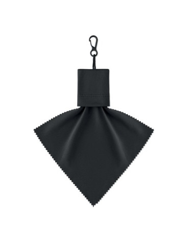 CLEAR Lingette en RPET Couleurs : noir personnalisation rapide en France